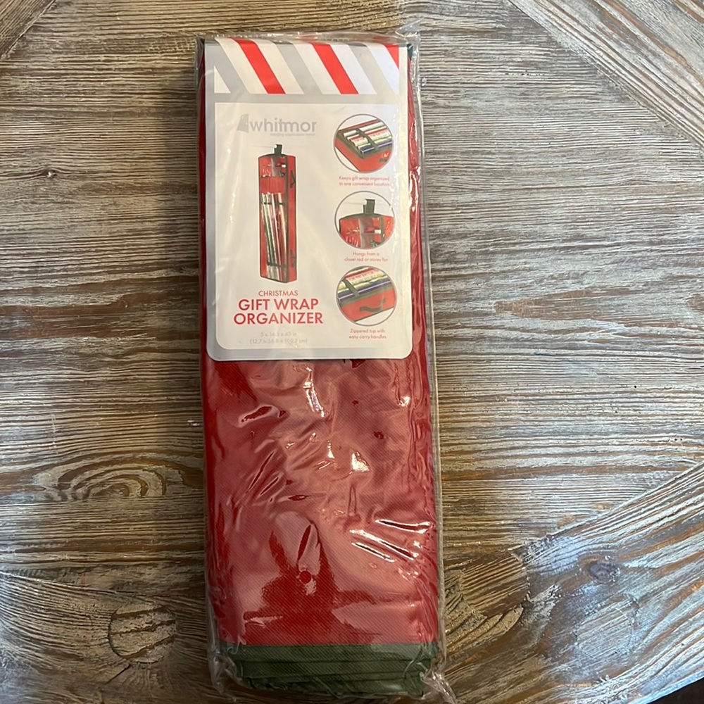 gift wrap organizer